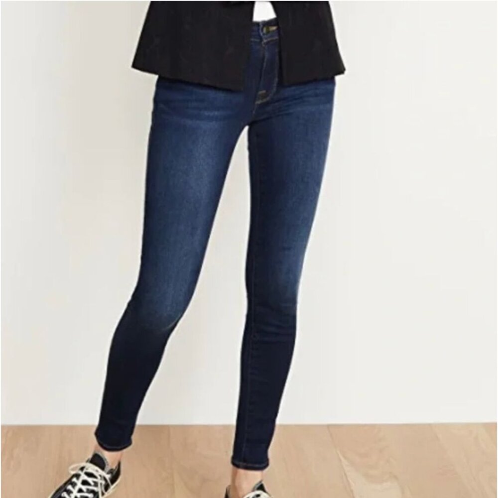 FRAME Le Skinny de Jeanne Wellington Mid-Rise Jeans Ankle‎ Size 28 Dark Stretch